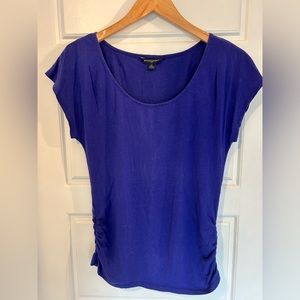 Banana Republic Blue drape neck tee